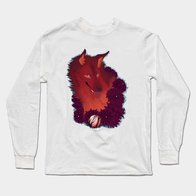 Black Dahlia Long Sleeve T-Shirt by 39TheWolf